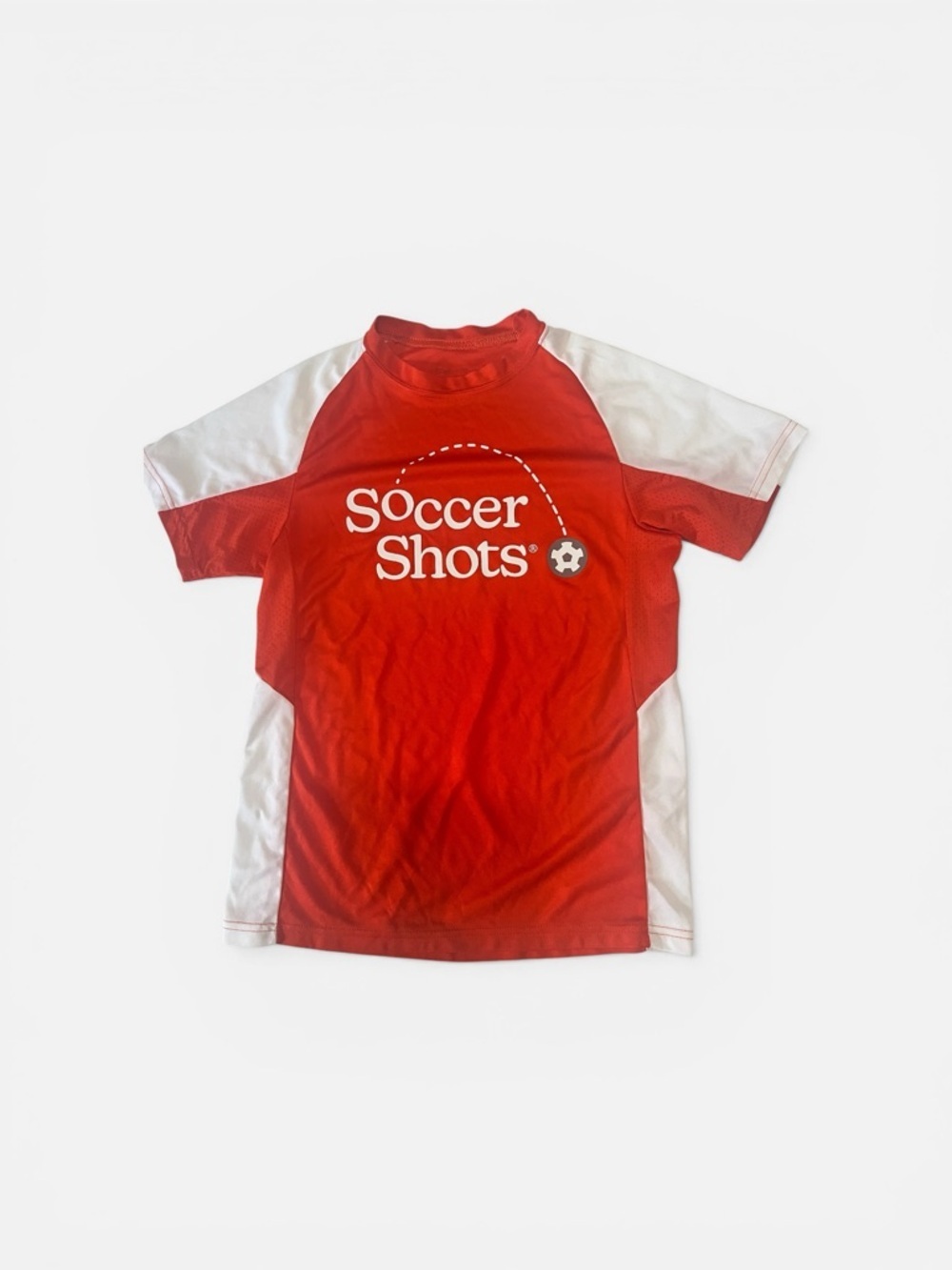 Red & White Kids Short Sleeve Performance Tee